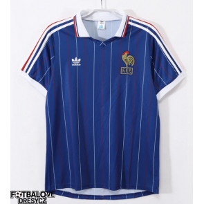 Francie 1982 Retro Domácí Dres Krátký Rukáv Francie 1982 Retro Domácí Dres Krátký Rukáv